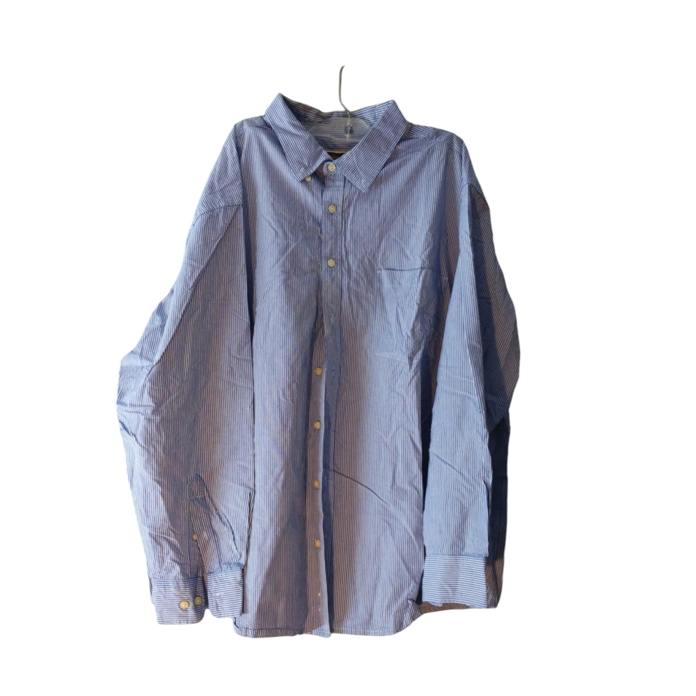 The Foundry Supply Co Blue/White Stripes  Size 2XL